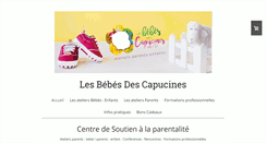Desktop Screenshot of lesbebesdescapucines.fr