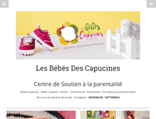 Tablet Screenshot of lesbebesdescapucines.fr